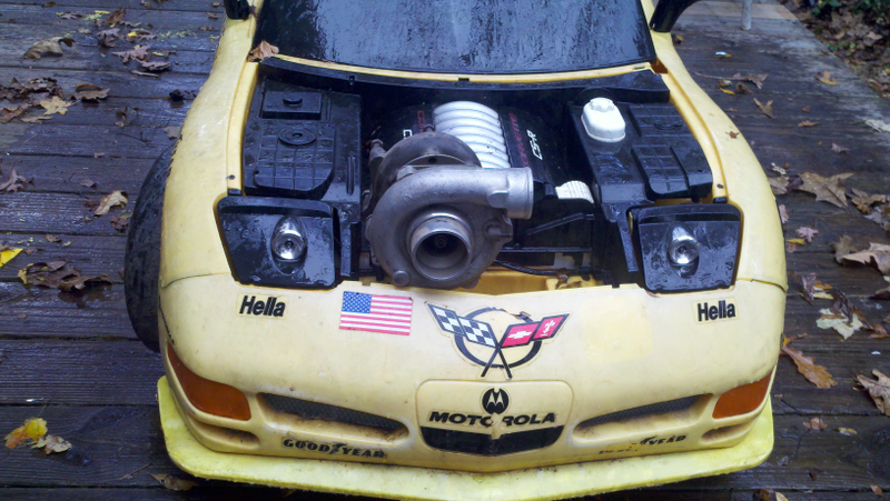 Illustration for article titled Found a Corvette C5R power wheel for our next project.